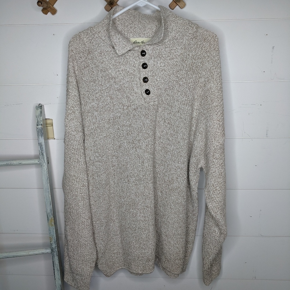 Eddie Bauer button sweater